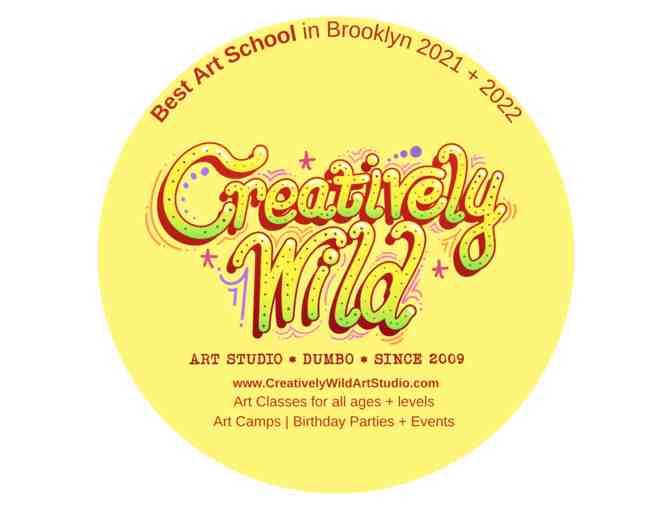 Creatively Wild Art Studio - Gift Certificate for ONE (1) DROP IN CLASS