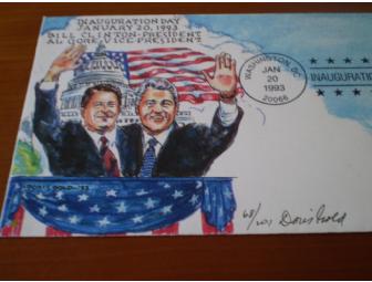 Handpainted Clinton/Gore '93 Inauguration Day Cover