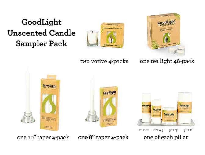 GoodLight Unscented Candle Sampler Pack