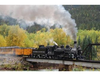 Durango & Silverton Narrow Gauge Railroad (Durango, CO): Two Standard-Class Train Tickets