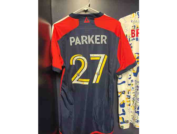 Tim Parker Game-Worn, Signed Fight Childhood Cancer Match Jersey