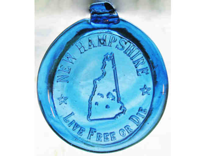 Two New Hampshire Glass Ornaments