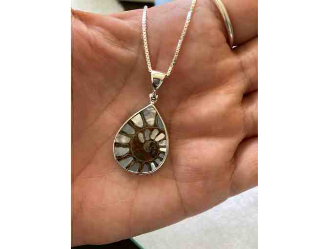 Ammonite and Mother of Pearl Necklace