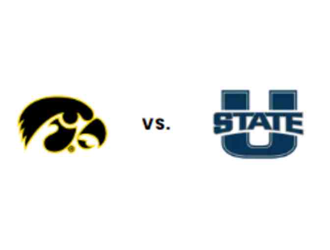 2 Tickets Iowa Football Season Opener vs Utah State - Photo 1