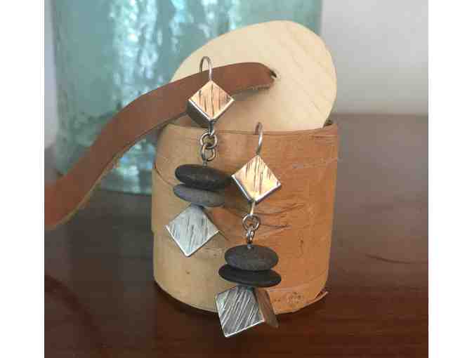 Earrings and Birch Bark Box by North House Instructor Meredith Middleton