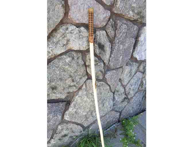 Woven Walking Stick from North House Instructor Judy Zugish