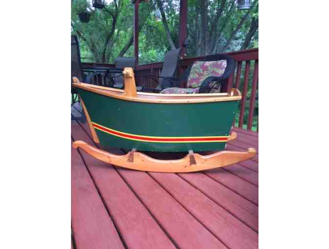 Handcrafted Child's Rocking Boat