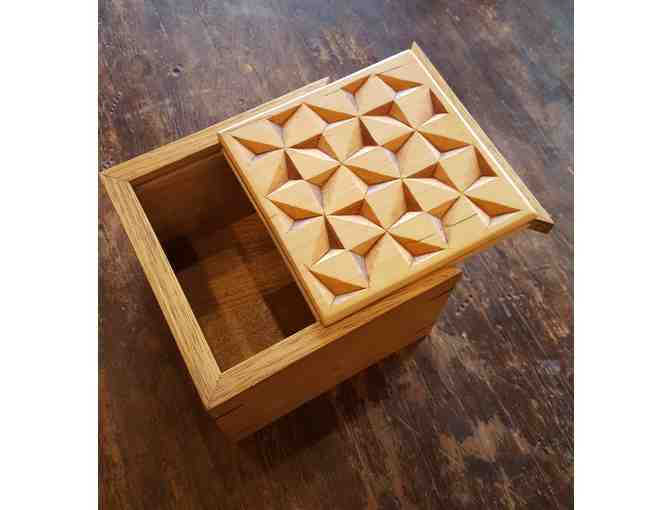 Butternut, Basswood, and Walnut Box by North House Instructor Cecilia Schiller