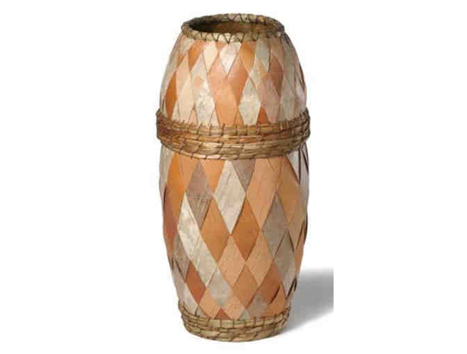 'Barrel I' One-of-a-Kind Birch Bark Vase by North House Instructor Tina Fung Holder