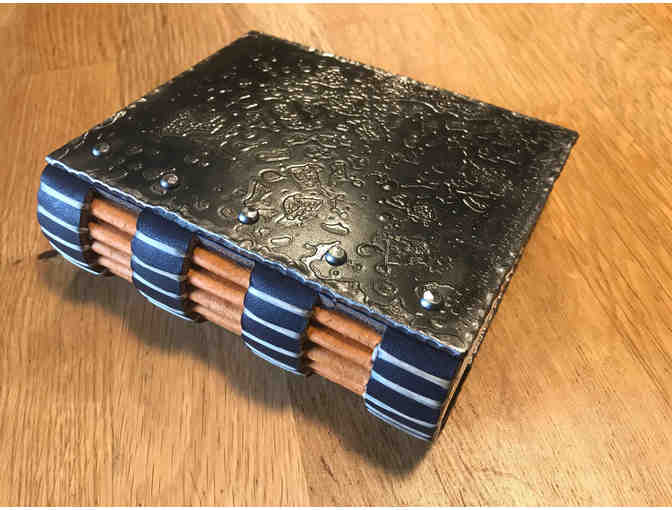 Hand Bound Steel Covered Book by North House Instructor Carla Hall