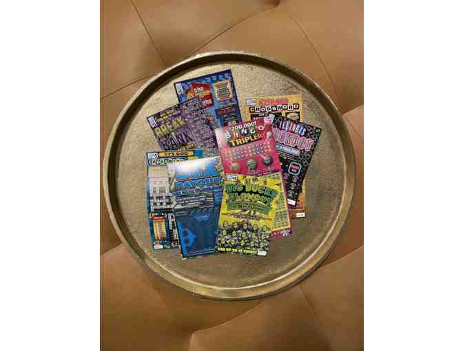 $5 Raffle ticket for a chance to win $50 worth of scratch off lottery tickets