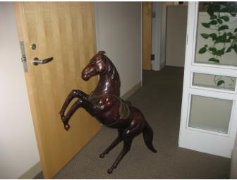 decorative leather horse