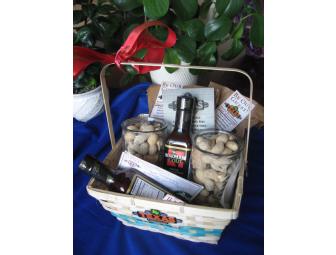 Texas Road House Gift Certificates and Goodies in a gift basket