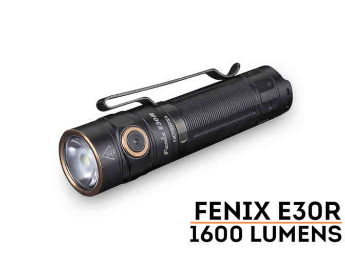 Fenix E30R Rechargeable EDC Flashlight (Black Casing)