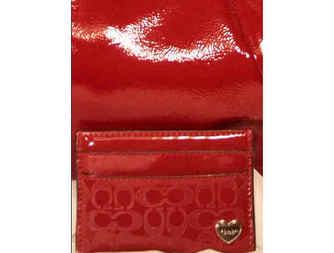 Coach Shoulder Bag with Mini-Skinny ID Case