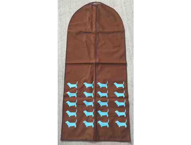 Garment Bag-Brown and Teal