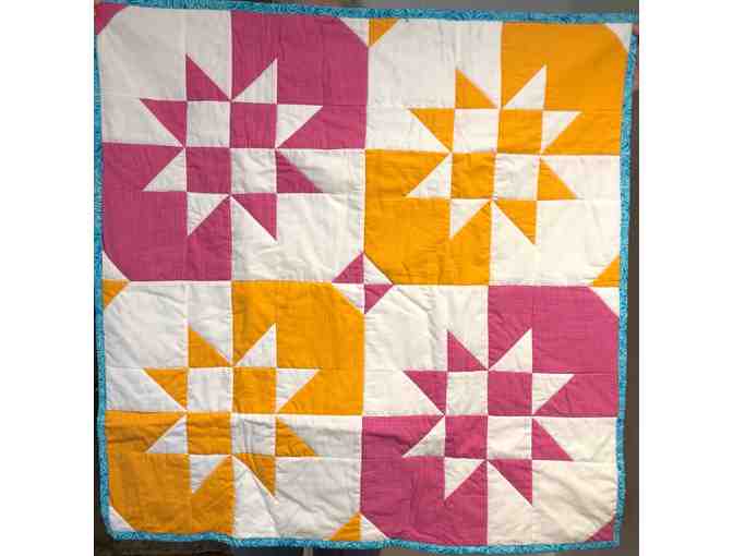 Hand-sewn Baby Quilt by artist Kate Haller