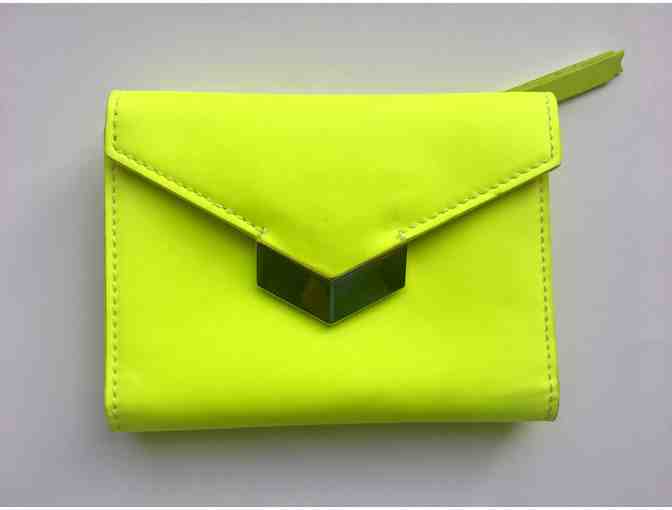 Jimmy Choo Fluorescent Yellow Wallet