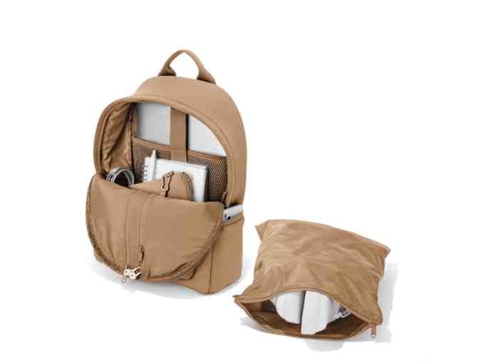 Dakota Neoprene Backpack (Camel, size Medium) by Dagne Dover