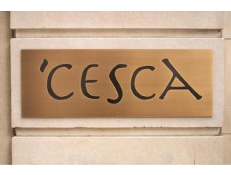 $150 Gift Certificate to Cesca Enoteca & Trattoria, NYC