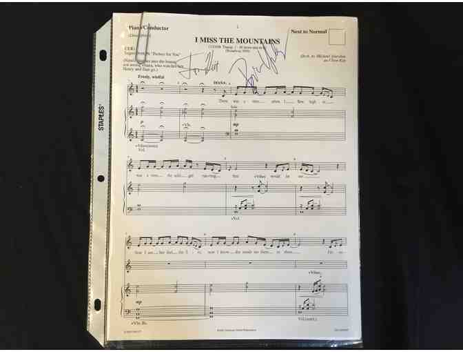 Signed Sheet Music of 'I Miss The Mountains' from 'Next to Normal'