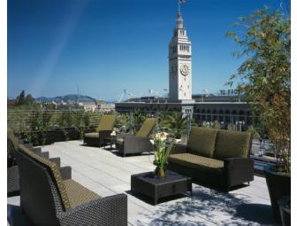 Enjoy two nights at the Hotel Vitale with stunning views of the San Francisco Bay