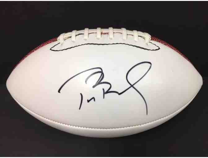 Tom Brady Autographed Football