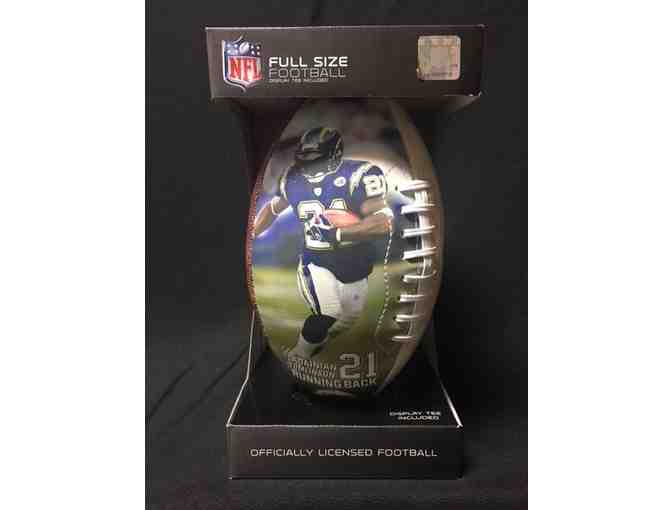 Autographed Chargers Laser Ball - LaDainian Tomlinson