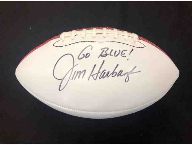 Autographed Football - Jim Harbaugh