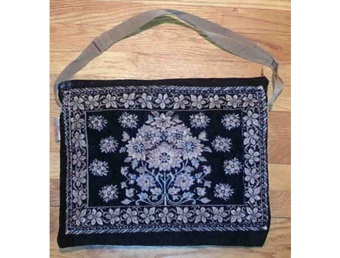 Black Travel Prayer Rug with Purse