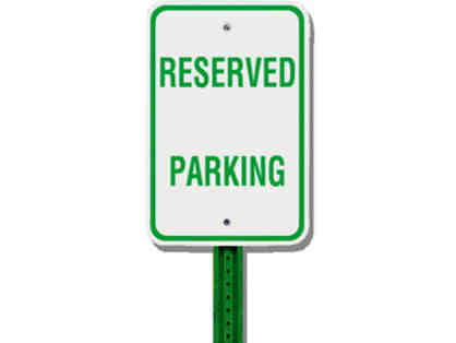 Reserved OFS Parking Spot for the First Day of School