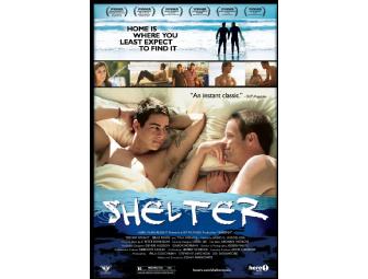 'Shelter' Movie poster starring Trevor Wright and Brad Rowe