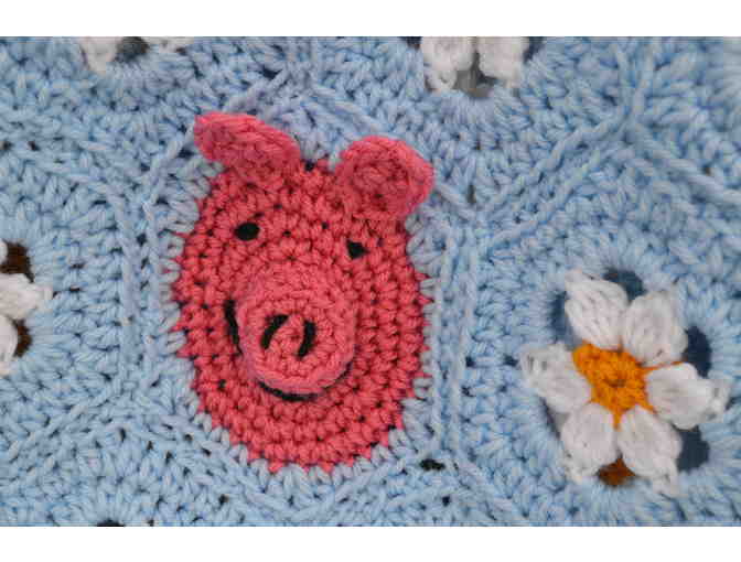 Furry Faces  . . . Hand-Crocheted Afghan