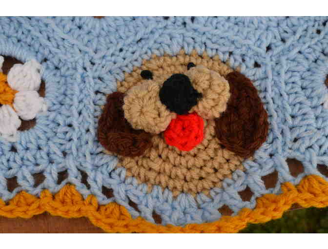Furry Faces  . . . Hand-Crocheted Afghan