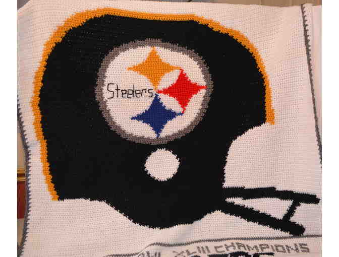 Go Steelers! . . . Hand-Crocheted Afghan