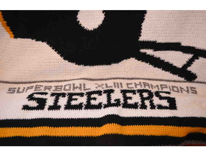Go Steelers! . . . Hand-Crocheted Afghan