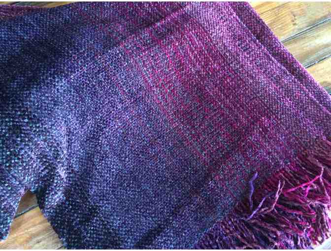 Shades of Purple . . . a handwoven scarf