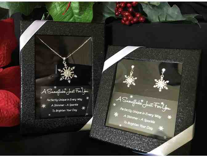 Snowflake Necklace and Earrings