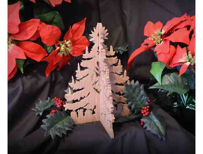 Hand-Crafted Wooden Christmas Tree