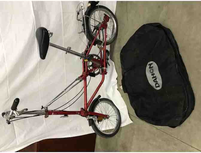 2 Folding Bikes with Tote Bags