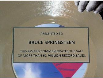 Bruce Springsteen Gold Record Award non-Riaa lp cd