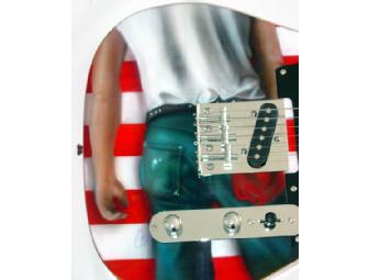 Bruce Springsteen Autographed Signed USA Airbrush Guitar