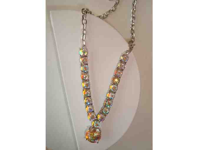 Yellow Fire Crystal Necklace