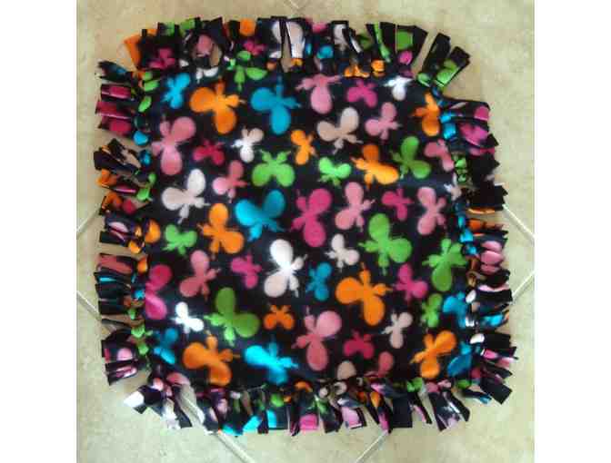 Handmade 16' Butterfly Fleece Blanket -- New