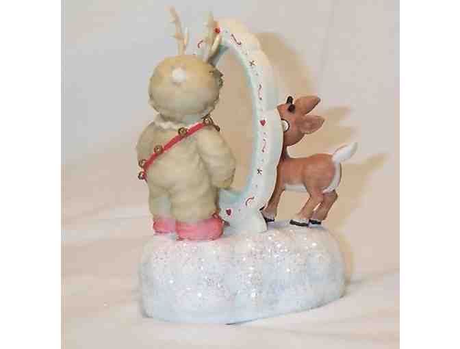 Cherished Teddies 'Rudolph and Me' Musical Figurine -- New