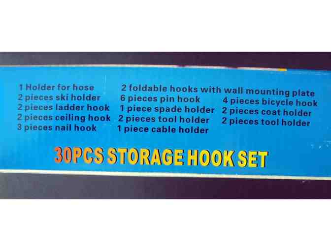 30-Piece Storage Hooks Set -- New in Box