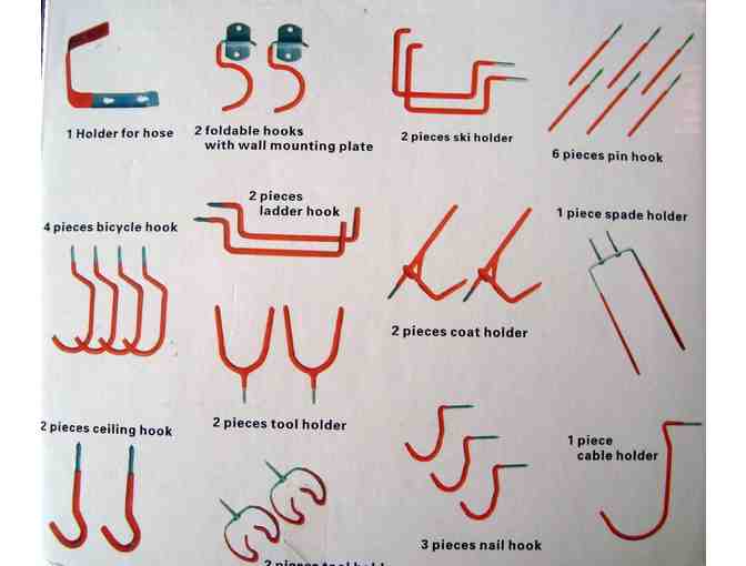 30-Piece Storage Hooks Set -- New in Box