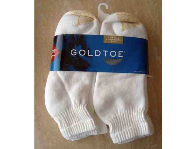 6 Pair Men's Gold Toe Quarter Ankle Socks -- Size 10-13 -- New