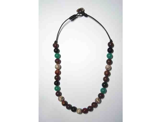 Earthtone Beaded Necklace -- Vintage