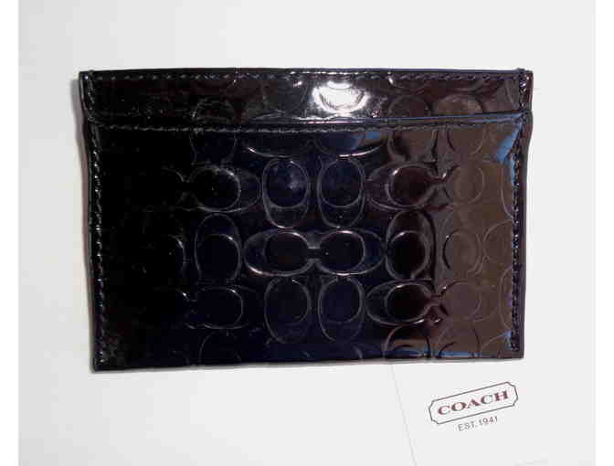 Coach C Signature Embossed Wallet Card Case -- New